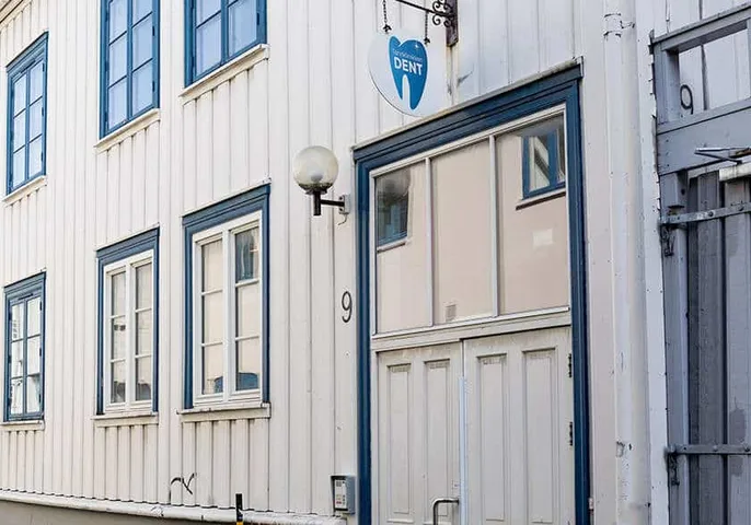 Inngangen til Tannklinikken Dent i Gjelvangveita 9, Trondheim